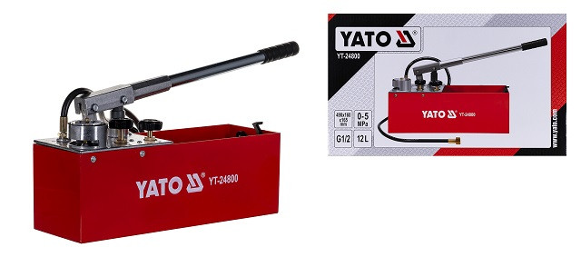 Pompa ręczna do prób ciśnieniowych YT-24800 YATO - zdjęcie 1