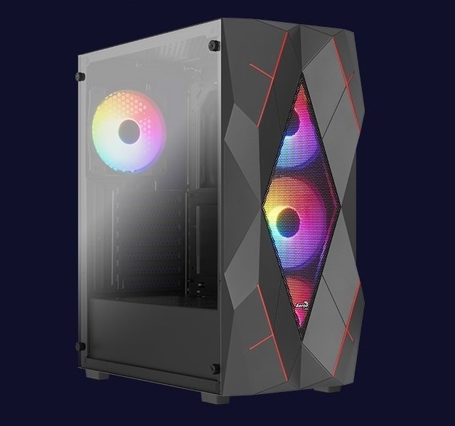 Obudowa AEROCOOL PGS VOLCAN-G-BK-v1 - zdjęcie 1