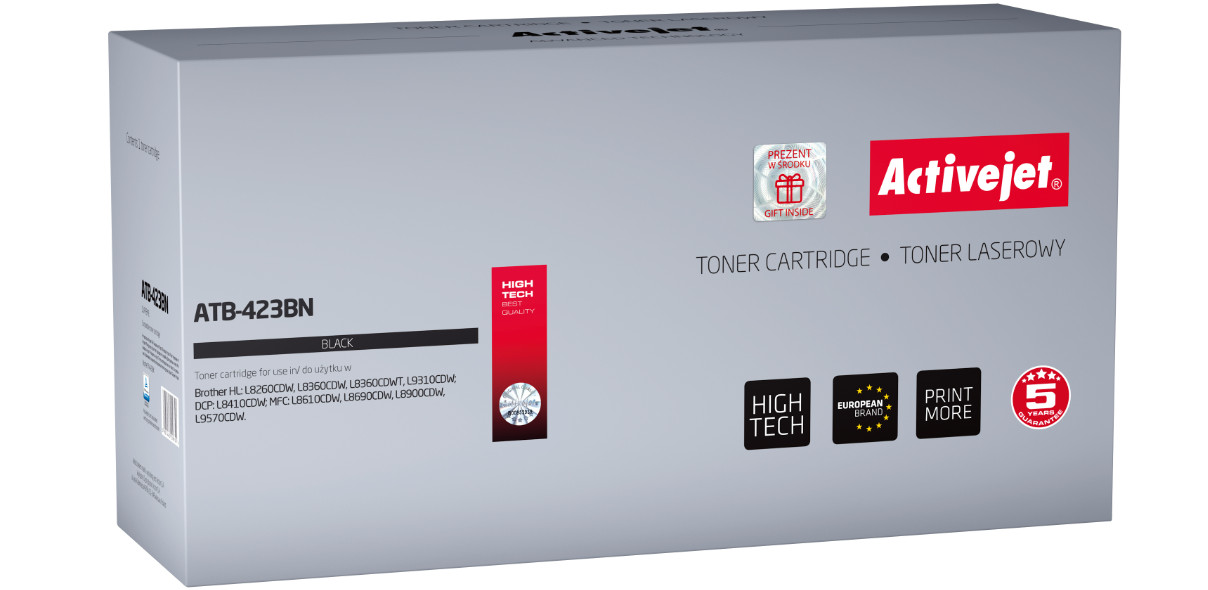 Activejet ATB-423BN Toner do Brother, Zamiennik Brother TN-423BK; Supreme; 6500 stron; czarny. - zdjęcie 6