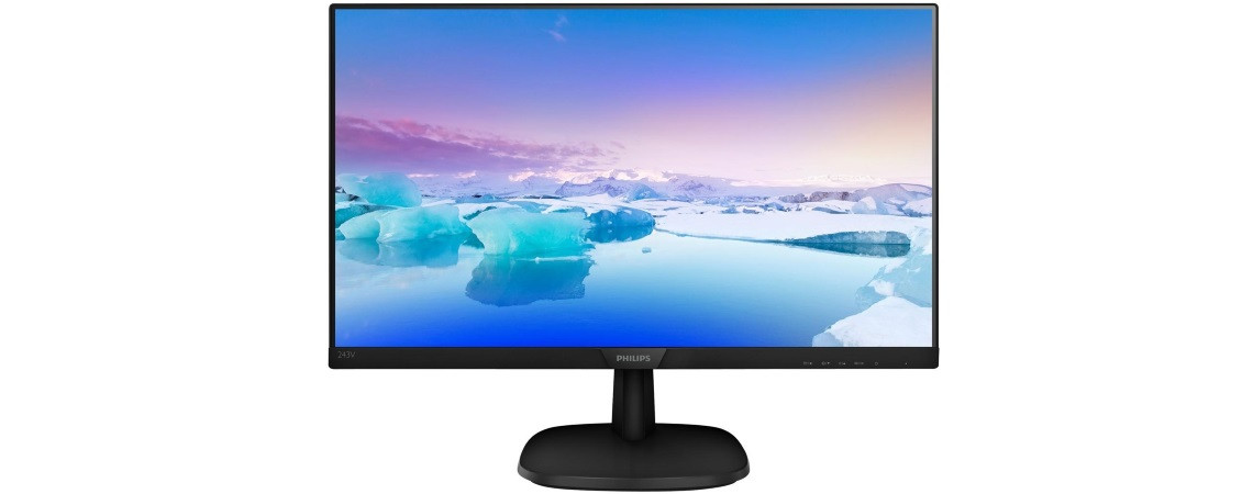 Monitor Philips 243V7QDSB/00 24'', panel-IPS+ HDMI, DVI, D-Sub - zdjęcie 1