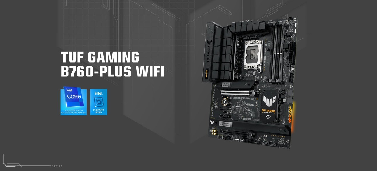 Płyta główna ASUS TUF GAMING B760-PLUS WIFI (90MB1ER0-M1EAY0) - zdjęcie 1