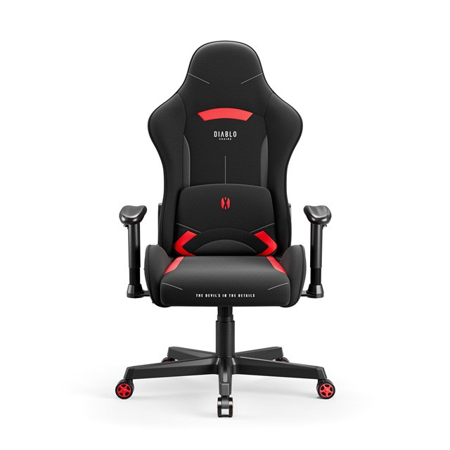 Fotel gamingowy DIABLO X-ST4RTER fotel czarno-czerwony - zdjęcie 1