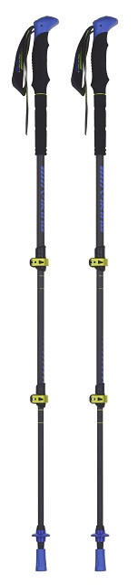 Kije Viking Carbo Lite Trekking 65-135 cm czarno/limonkowe - zdjęcie 1