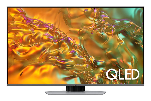 Telewizor Samsung QE50Q80DATXXH QLED 50'' 4K Ultra HD Tizen Dolby Atmos DVB-T2 Srebrny - zdjęcie 1