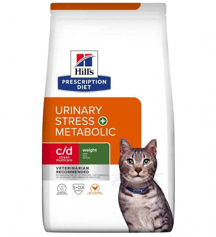 HILL'S Prescription Diet Feline Metabolic + Urinary Stress - sucha karma dla kota - 1,5 kg - zdjęcie 2