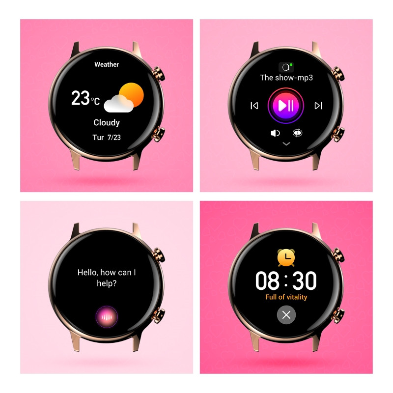 Smartwatch damski Manta Alexa Mini złoty - zdjęcie 13