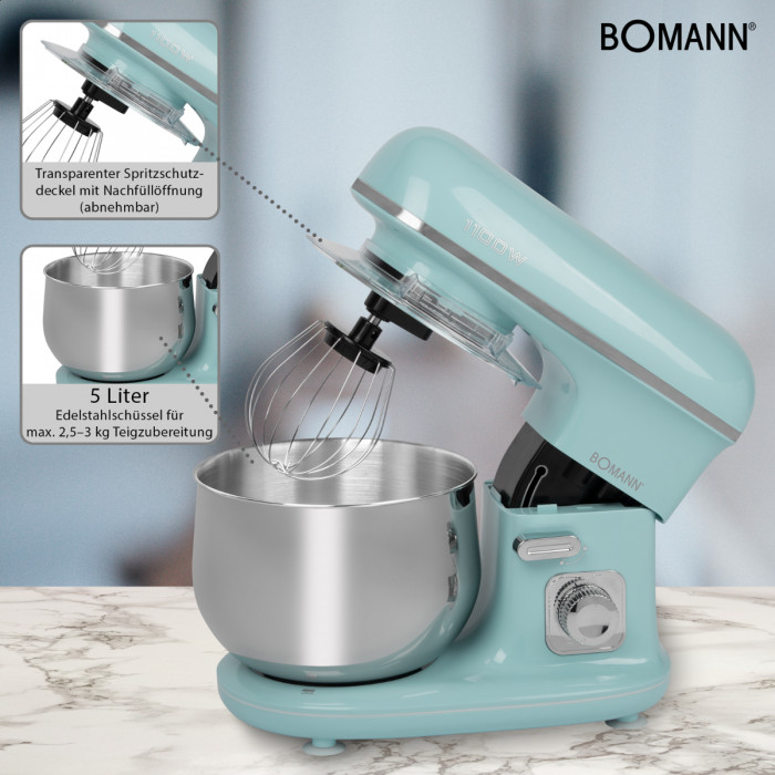 Robot kuchenny Bomann KM 6030 Miętowy - zdjęcie 3