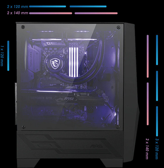 Obudowa MSI MAG FORGE 100M (306-7G03M49-809) - zdjęcie 4