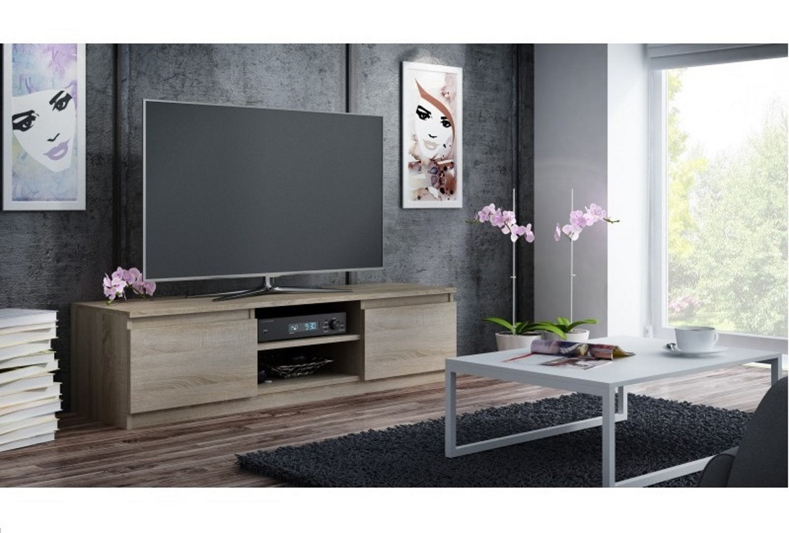 STOLIK RTV 140 SONOMA MAT - zdjęcie 2
