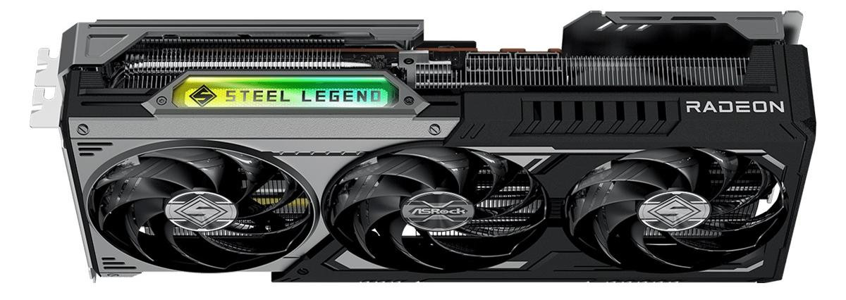Karta graf. Asrock RX9070XT Steel Legend Dark 16GB - zdjęcie 4