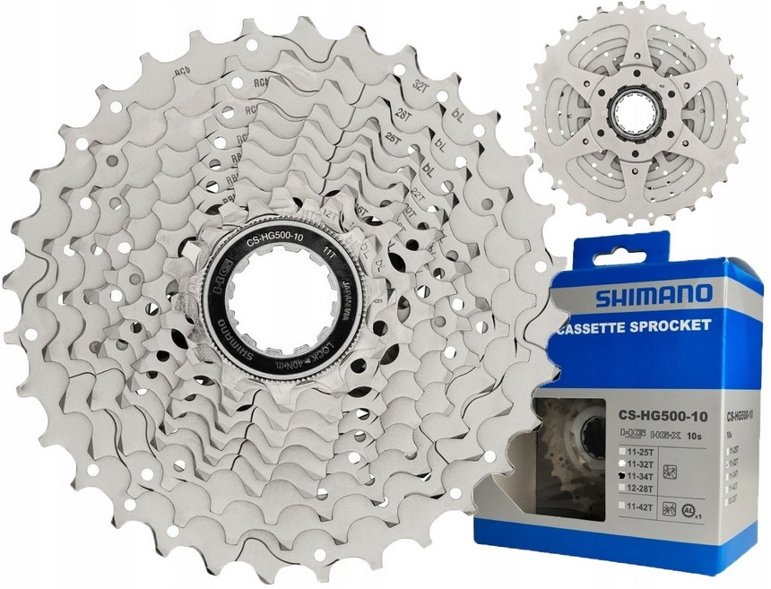 Shimano Kaseta 10rz 11-34 CS-HG500 11-13-15-17-19-21-23-26-30-34 - zdjęcie 2