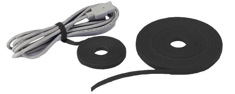 Opaska rzepowa do kabli szer.9mm/5m czarna Alantec - zdjęcie 1