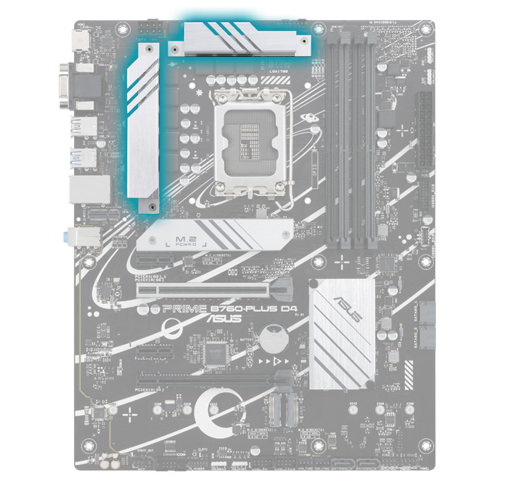 Płyta główna ASUS PRIME B760-PLUS D4 - zdjęcie 8