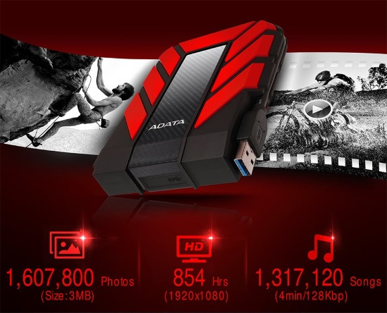 Dysk zewnętrzny HDD ADATA HD710 PRO AHD710P-2TU31-CBL (2TB; 2.5"; USB 3.2; niebieski) - zdjęcie 6