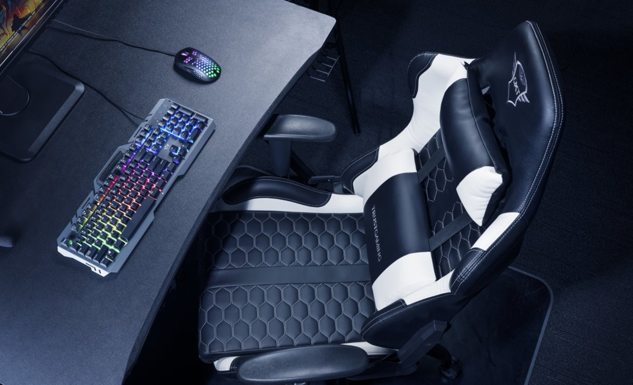 Fotel gamingowy TRUST GXT708W RESTO CHAIR WHITE (24434) - zdjęcie 2