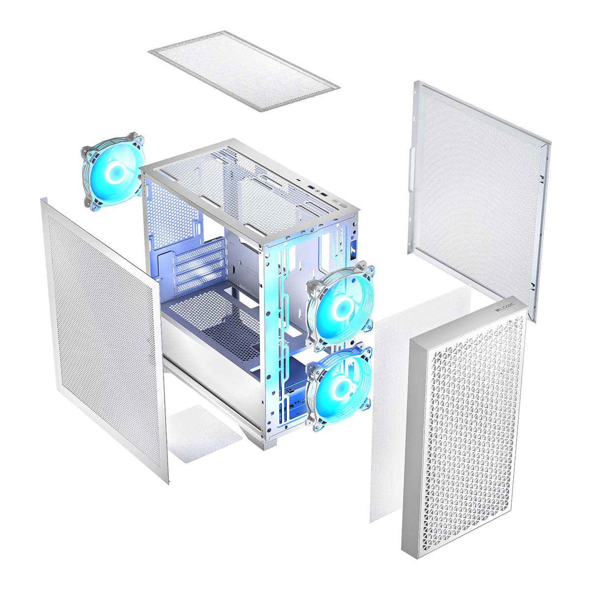 LOGIC OBUDOWA DART PRO ARGB MINI USB TYPE-C BIAŁA - zdjęcie 3