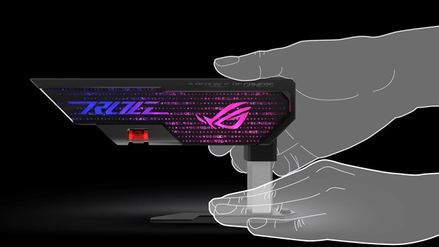 Uchwyt na kartę ASUS XH01 ROG HERCULX WHITE (90DA0023-B09000) - zdjęcie 3