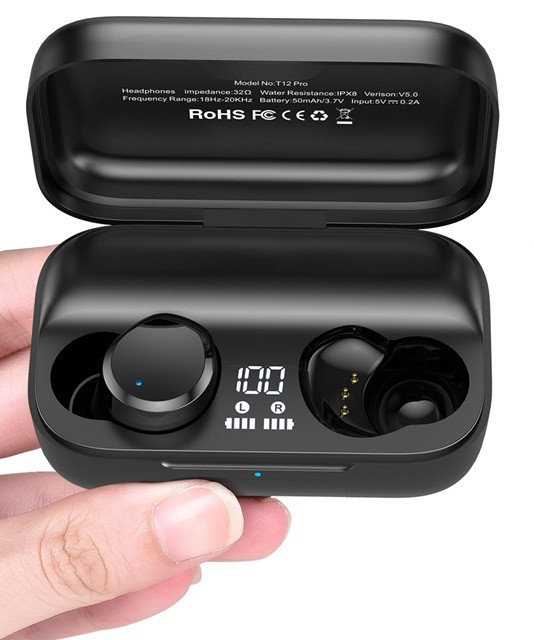 Słuchawki TWS TOZO T12 Pro Black - zdjęcie 3