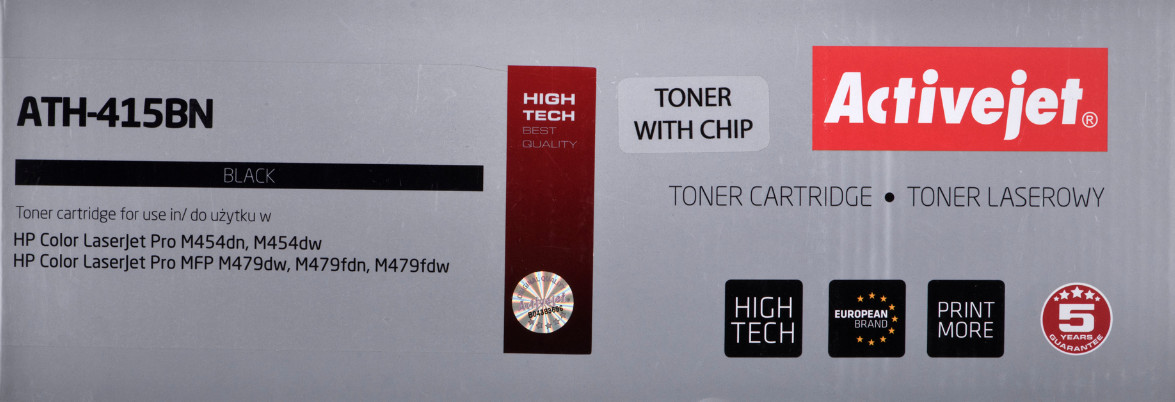 Activejet ATH-415BN Toner do drukarki HP; zamiennik HP 415A W2030A; Supreme; 2400 stron; Czarny, z chipem - zdjęcie 7