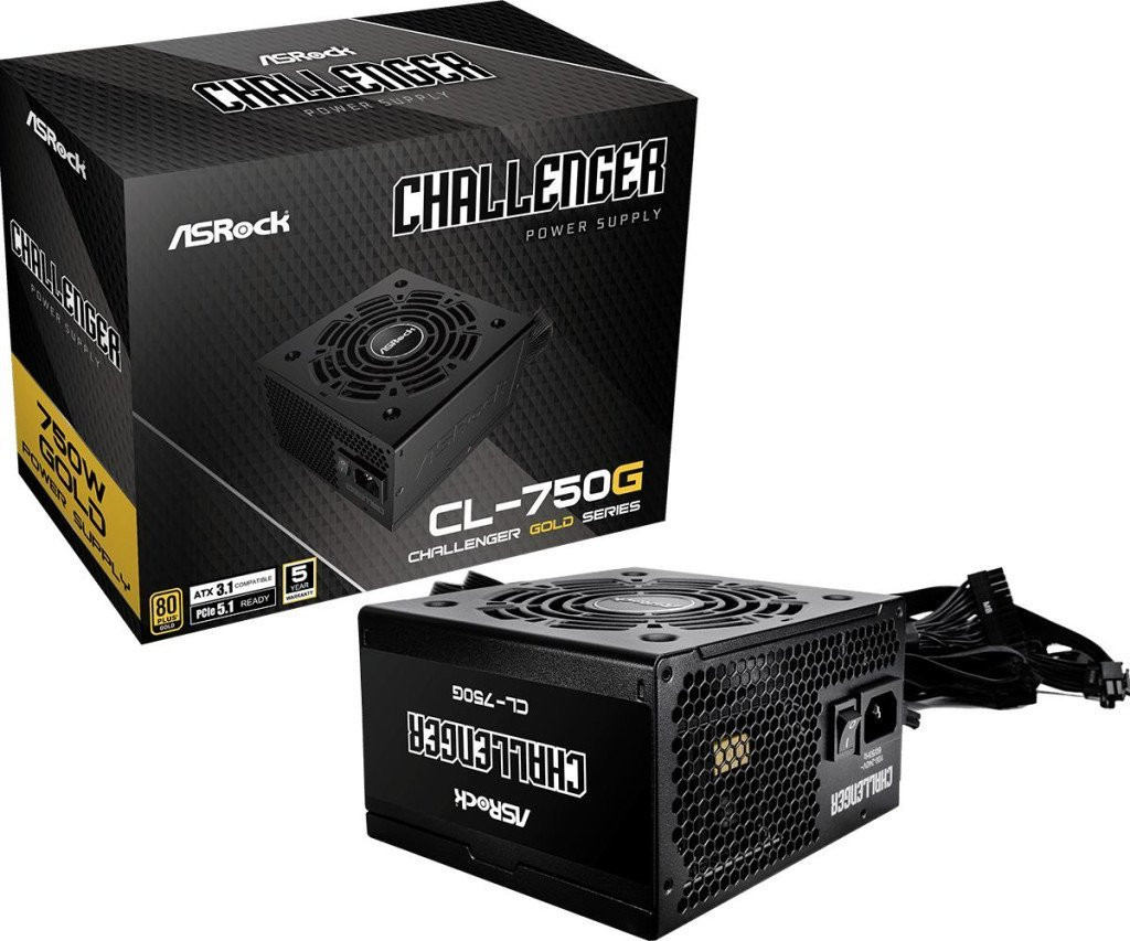 Zasilacz ASRock CHALLENGER 750W 80 Plus Gold (90-UXC075-GNEAAA) - zdjęcie 1