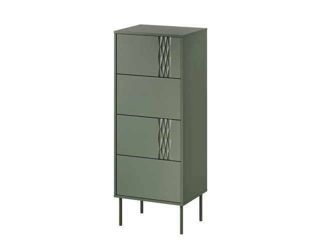 Komoda 4S TRESSE 50x40x125 zieleń mat - zdjęcie 2
