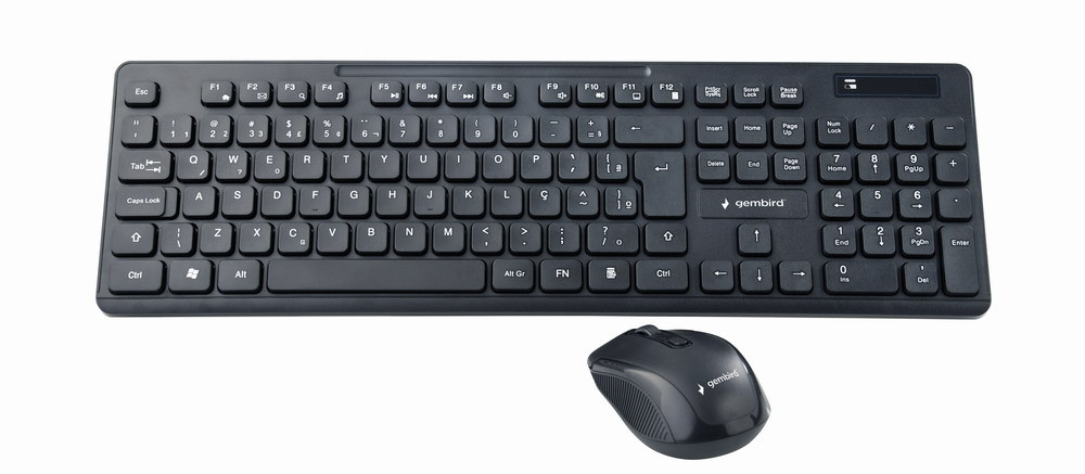 GEMBIRD BEZPRZEWODOWA KLAWIATURA + MYSZ CZARNA - zdjęcie 2