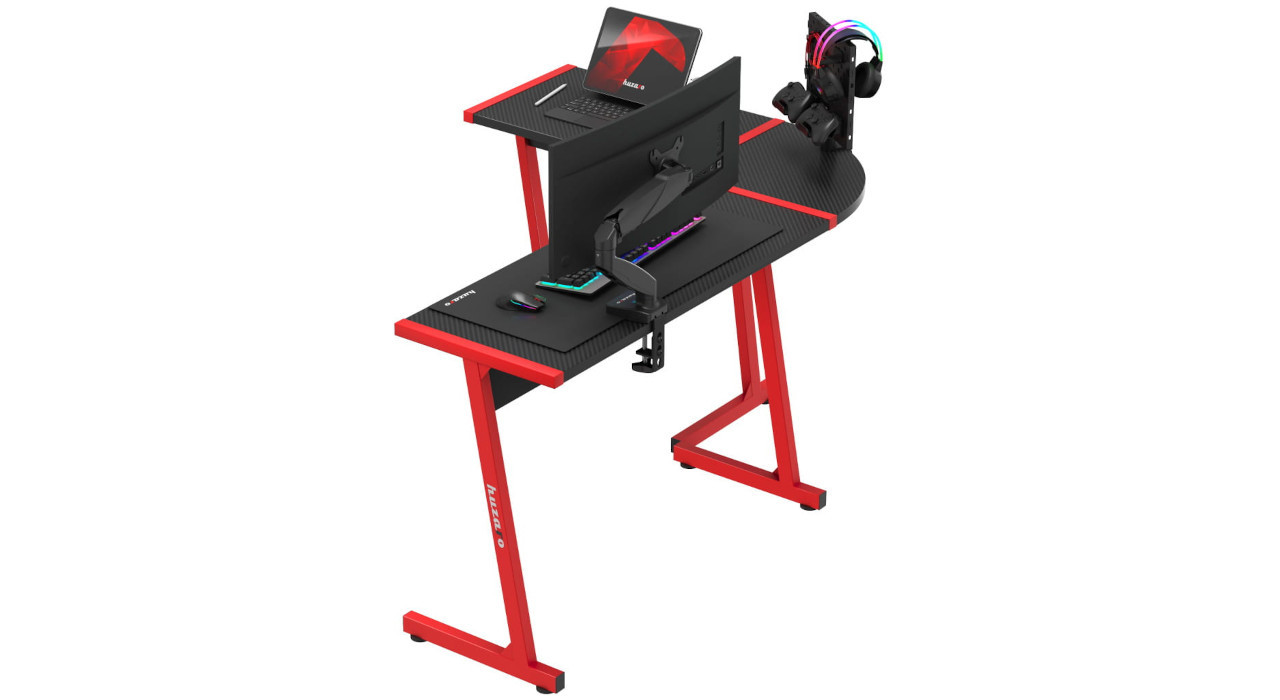 Biurko gamingowe Huzaro Hero 6.0 Red - zdjęcie 2