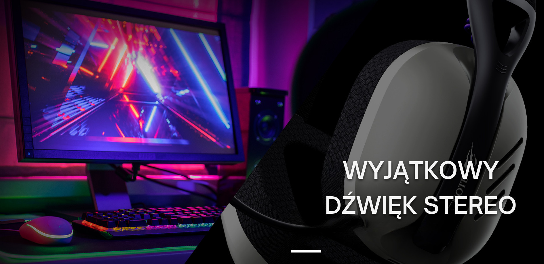 Słuchawki gamingowe Havit Fuxi-H3 (biały/czarny) - zdjęcie 5