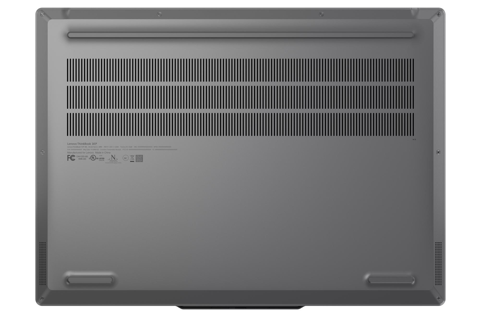 Lenovo ThinkBook 16p G5 IRX i5-14500HX 16.0"WQXGA IPS 400nits AG 16GB DDR5 SSD512 RTX 4050_6GB W11Pro Storm Grey 3Y OnSite - zdjęcie 6