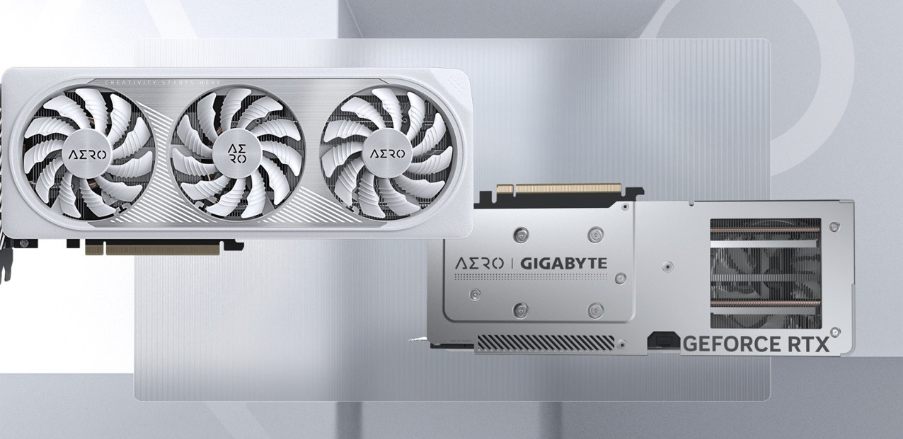 Karta graficzna Gigabyte GeForce RTX 4060 AERO OC 8GB GDDR6 (GV-N4060AERO OC-8GD) - zdjęcie 1