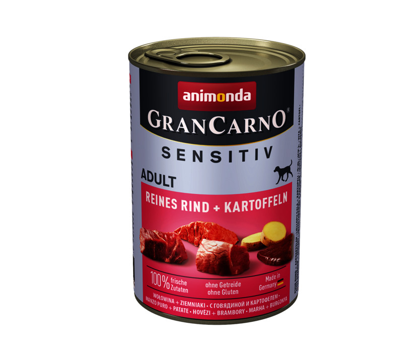 ANIMONDA GranCarno Adult Sensitiv Wołowina z ziemniakami - mokra karma dla psa - 400g - zdjęcie 1