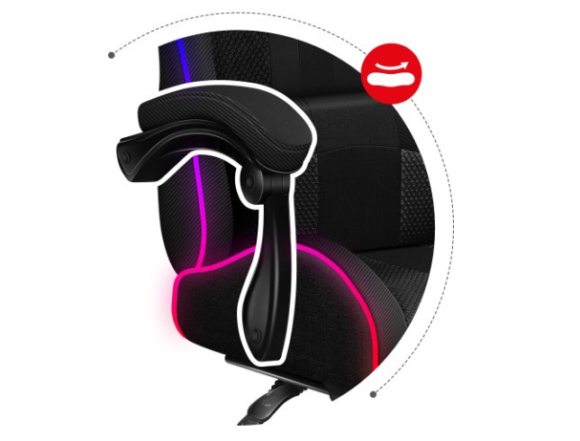 Fotel gamingowy Huzaro Force 4.7 RGB Mesh - zdjęcie 7