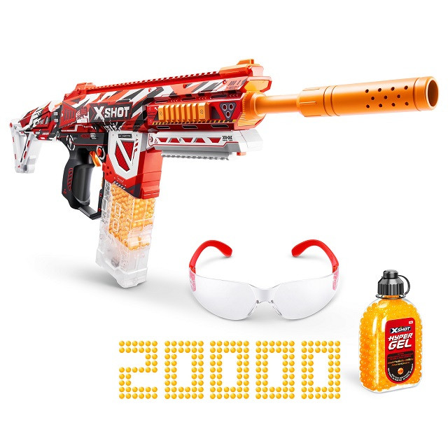 Wyrzutnia Zuru X-Shot Hyper Gel HPG-70 + 20tys kulek żelowych + okulary - zdjęcie 1