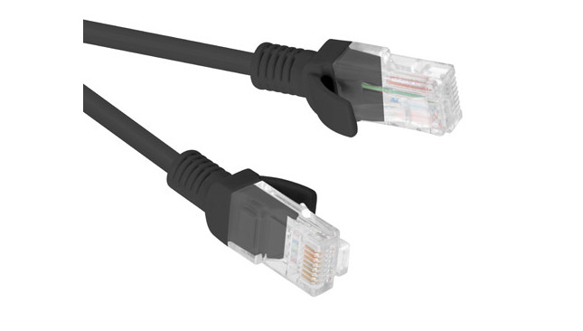 Lanberg patchcord utp kat.5e 15m czarny pcu5-10cc-1500-bk - zdjęcie 1