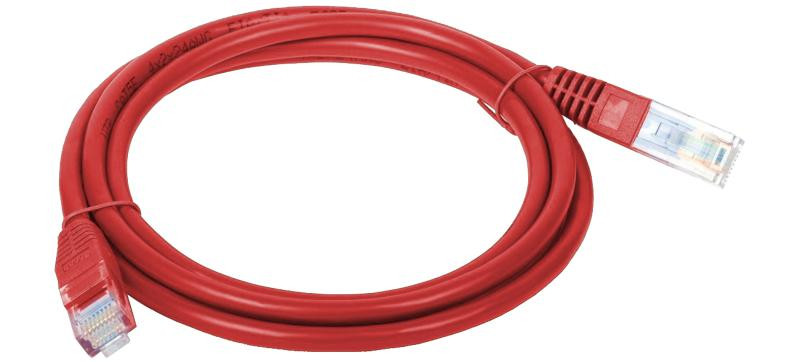 ALANTEC Patchcord UTP kat.5e 1.0m czerwony - zdjęcie 1