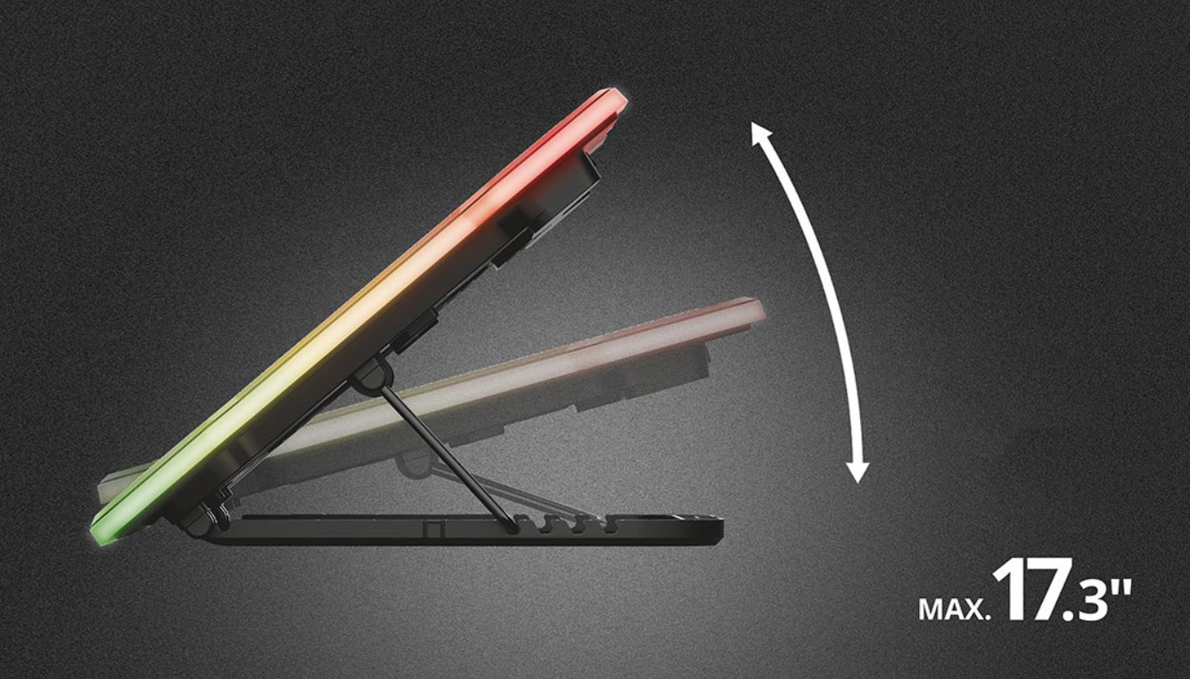 Podstawka chłodząca TRUST GXT1126 AURA LAPTOP COOLING STAND (24192) - zdjęcie 4