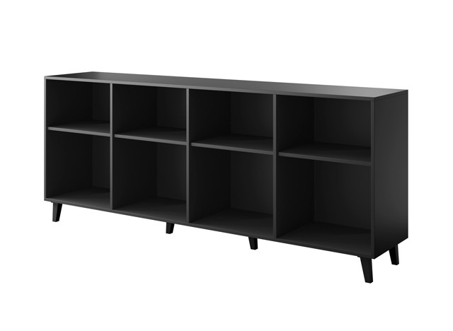Komoda BARI 200x42x82 czarny mat - zdjęcie 2