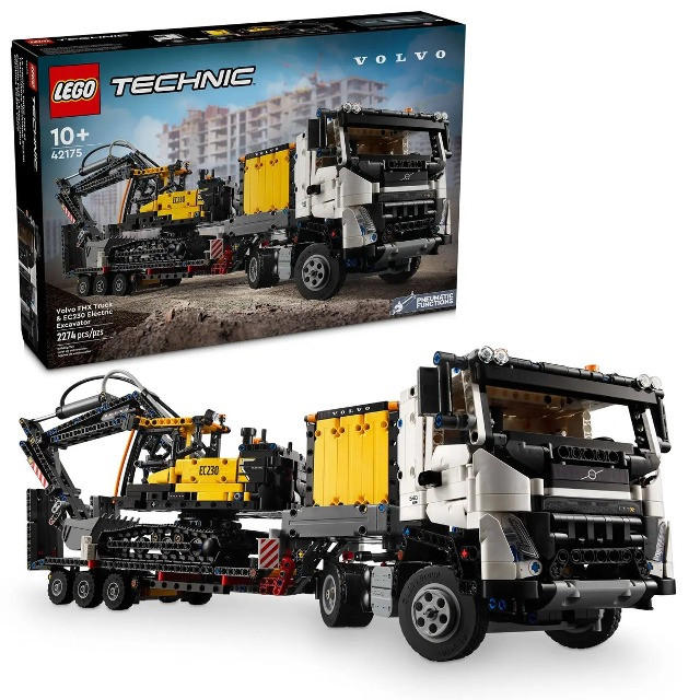 LEGO Technic 42175 Ciężarówka Volvo FMX i koparka EC230 Electric - zdjęcie 1