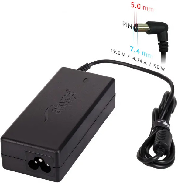 Akyga zasilacz do notebooka hp 19v 4.74a 90w 7.4*5.0 pin ak-nd-04 ak-nd-04 - zdjęcie 1