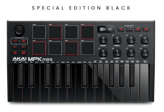 AKAI MPK MINI 3 BLACK - Mini klawiatura sterująca - zdjęcie 3