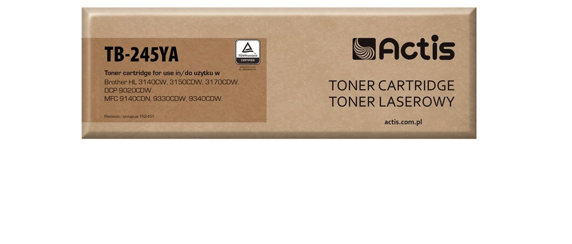 Actis TB-245YA Toner do drukarki Brother, Zamiennik Brother TN-245Y; Standard; 2200 stron; żółty. - zdjęcie 1