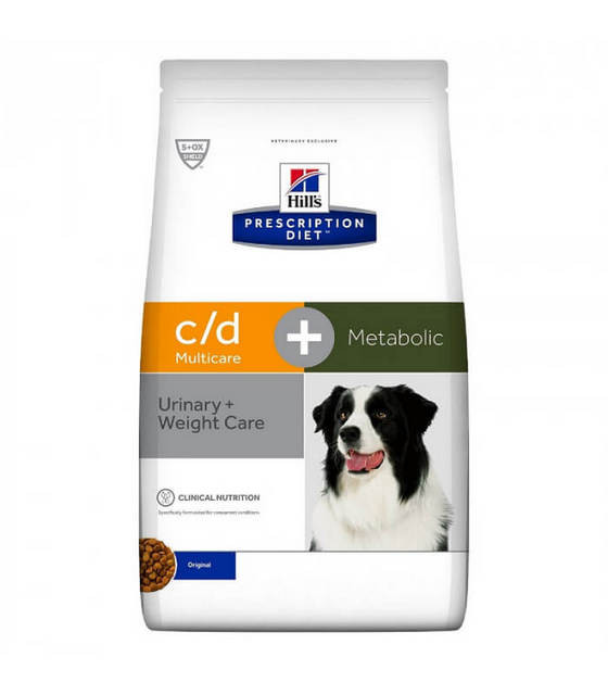 HILL'S PD Canine c/d Multicare Urinary + Metabolic - sucha karma dla psa - 12 kg - zdjęcie 2