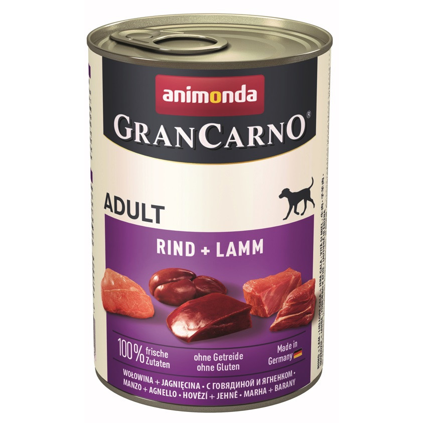ANIMONDA Grancarno Adult wołowina i jagnięcina - mokra karma dla psa - 400 g - zdjęcie 1