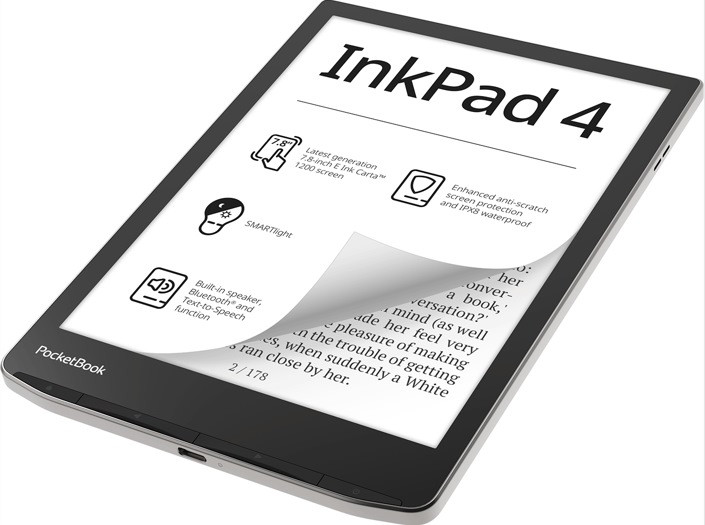 Czytnik e-booków PocketBook 743 InkPad 4 7,8" 32GB Wi-Fi Silver - zdjęcie 4
