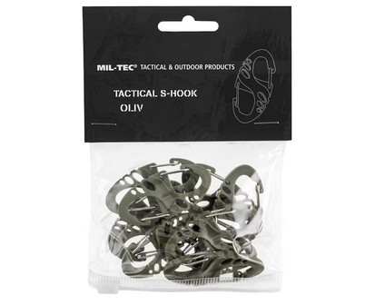 Zestaw karabińczyków Mil-Tec S-Hook – Zielony - zdjęcie 1