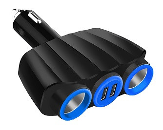VAKOSS ZASILACZ SAMOCHODOWY TP-3268K Z USB - zdjęcie 3