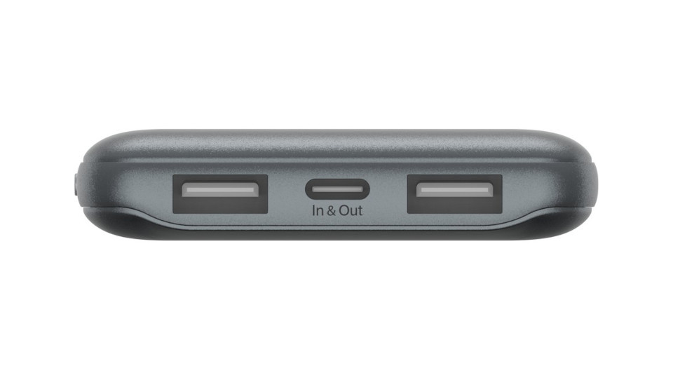 Powerbank Belkin BoostCharge Power Bank 10K 2xUSB-A + 1xUSB-C 10000mAh 15W Grey - zdjęcie 3