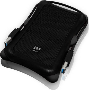 Dysk zewnętrzny HDD Silicon Power Armor A30 (1TB; 2.5"; USB 3.2; 5400 obr/min; Black; SP010TBPHDA30S3A) - zdjęcie 1