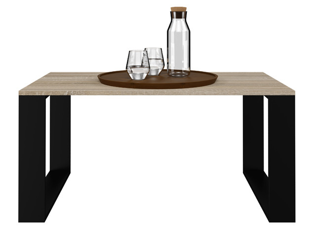 Stolik ława MODERN 90x58xH50 sonoma/czarny - zdjęcie 3