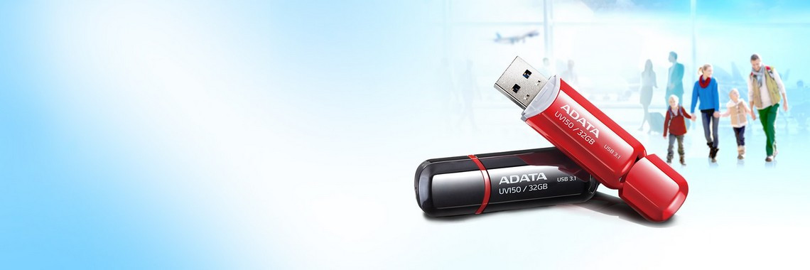 Pendrive Adata UV150 32GB USB 3.0 Czarny. - zdjęcie 1